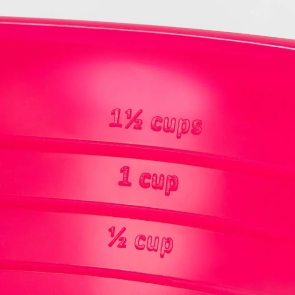 Plastic Dog Bowl Neon Pink Nwt